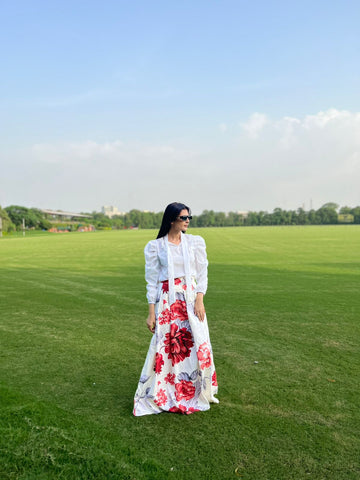 Chic Leopard Print Belted Maxi Dress