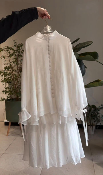 Buttons down shirt skirt turkish